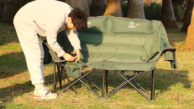 Nice C Heated Double Camping Chair with Battery, Heated Double